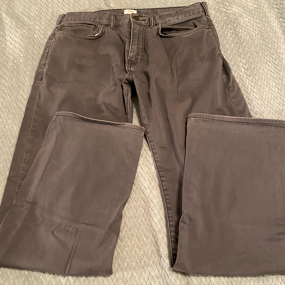 Dockers slate grey 5 pocket pants, cotton/elastacene! Good condition!